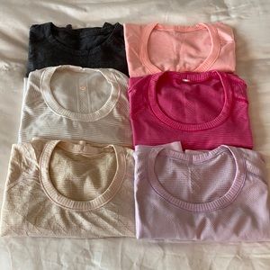 3 women’s shortsleeve lululemon tops